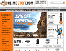 Tablet Screenshot of climbstuff.com